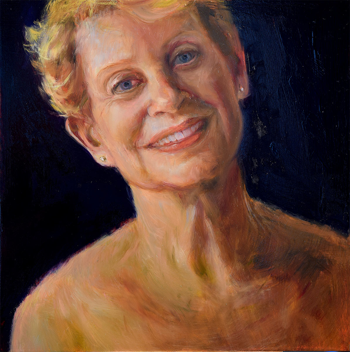 Self-Portrati-at-62-oil-painting-by-artist-Elizabeth-Reed