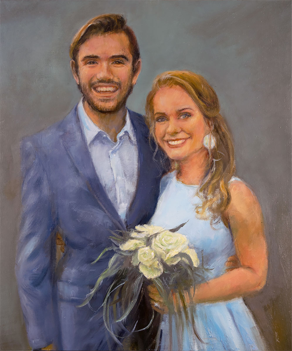 custom oil portraits by artist Elizabeth Reed