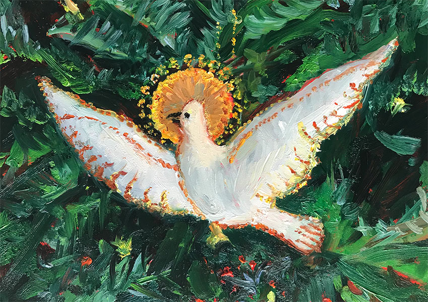 Peace on Earth Oil Painting by artist Elizabeth Reed