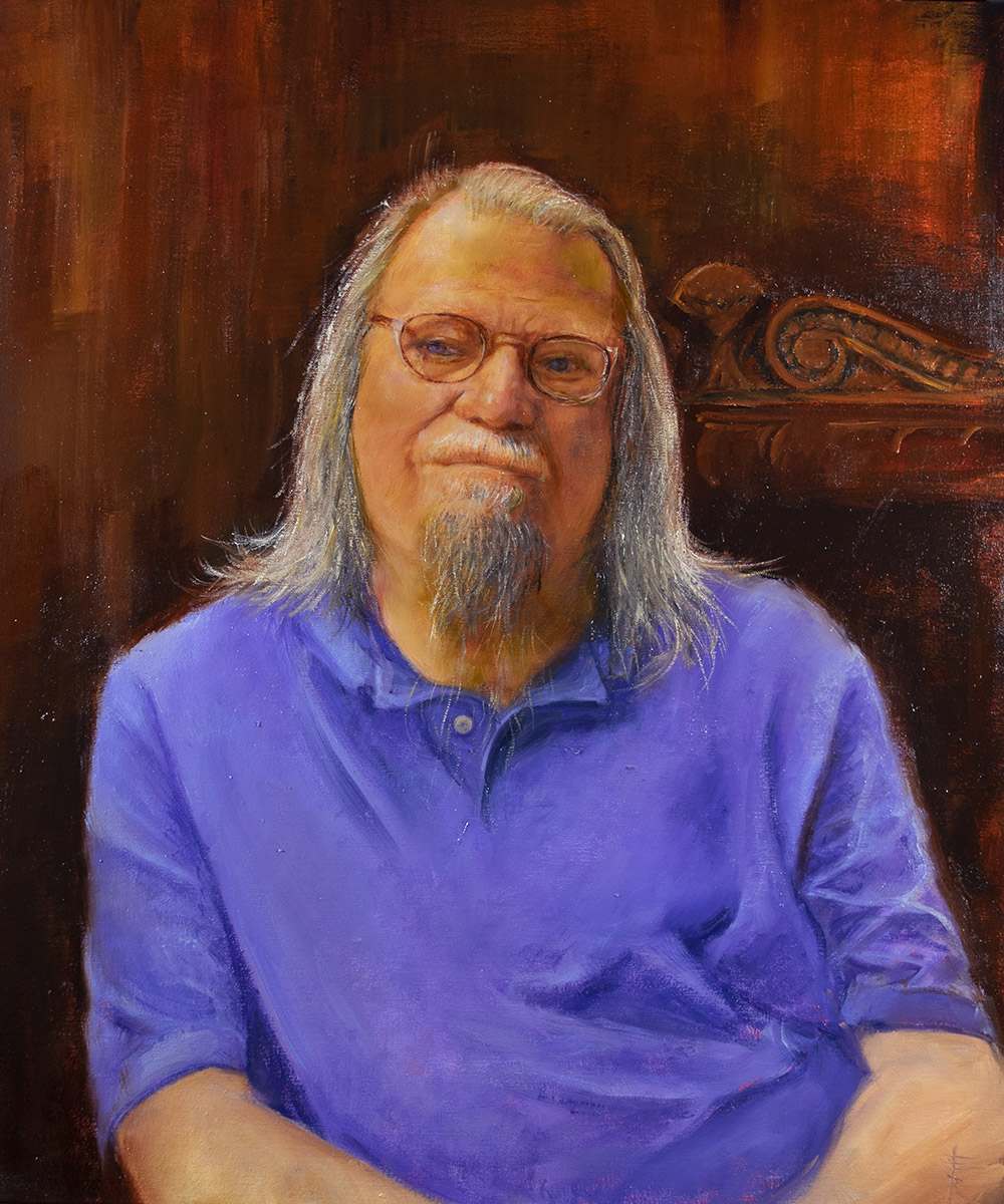 Oil portrait of David Zielinski by Elizabeth Reed