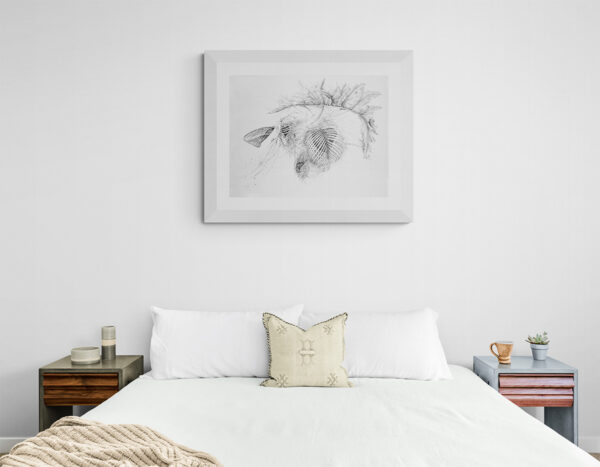 Open Heart drawing in bedroom